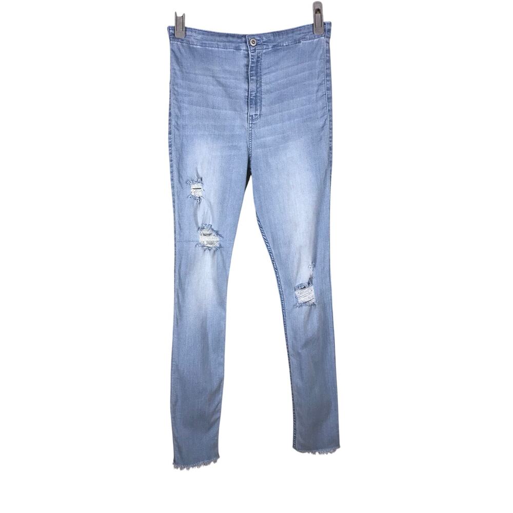 Hollister Jeggings Women’s 11R 30x28 Light Blue High Rise Stretch Skinny Denim